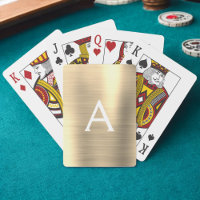 Monogramme en acier inoxydable or de luxe