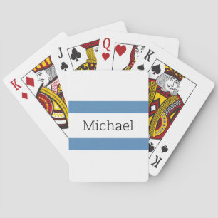 Jeu De Cartes Monogramme et nom personnalisés