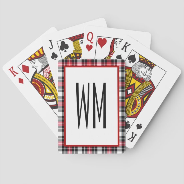 Jeu De Cartes Monogramme noir rouge (dos)