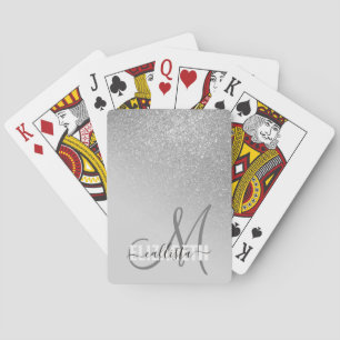 Jeu De Cartes Monogramme Ombre diagonal de Parties scintillant a