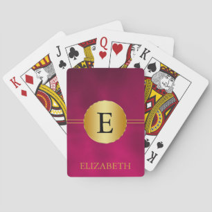 Jeu De Cartes Monogramme personnalisé