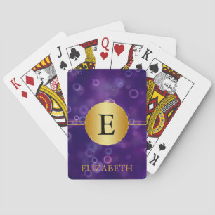 Jeu De Cartes Monogramme personnalisé