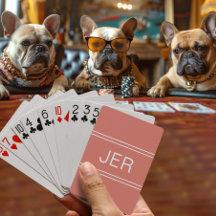 Monogramme Personnalisé Moderne Orange Rouge