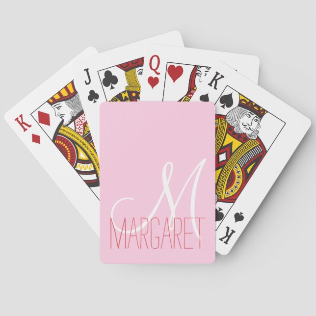 Jeu De Cartes Monogramme rose pâle (dos)