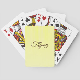 Jeu De Cartes Monographie motif jaune à points blancs