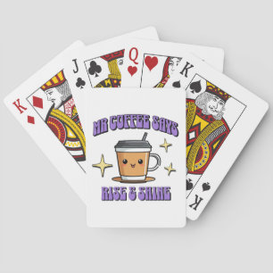 Jeu De Cartes Monsieur Café Dit Réveillez-Vous & Brillez