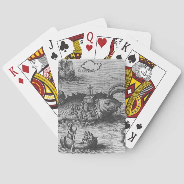 Jeu De Cartes Monstre de mer/Créature/Kraken Bicycle Playing Car (dos)