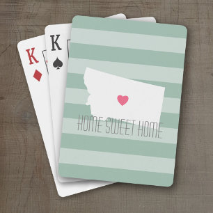 Jeu De Cartes Montana Accueil Amour de l'État avec coeur personn