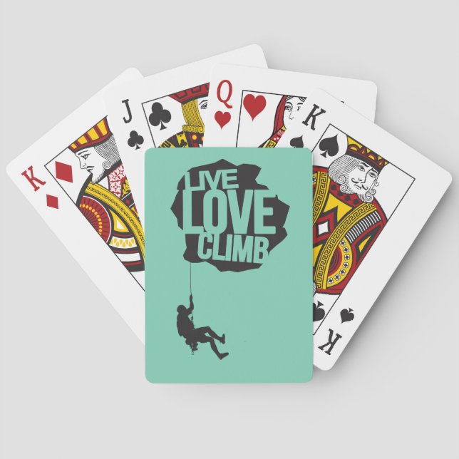 Jeu De Cartes Montée vivante | d'amour s'élevant (dos)