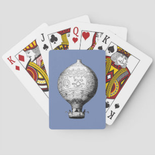 Jeu De Cartes Montgolfier Vintage à air chaud ballon