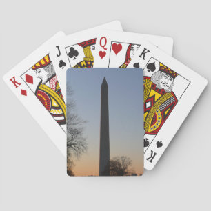 Jeu De Cartes Monument Washington au coucher du soleil à DC