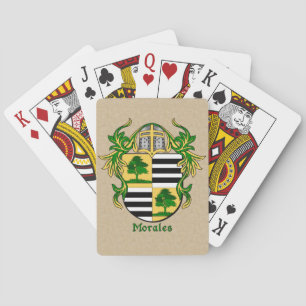 Jeu De Cartes Morales Bouclier héraldique avec manteau