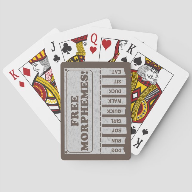 Jeu De Cartes Morphèmes libres (dos)