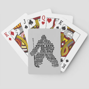 Jeu De Cartes Mot d'art du hockey sur glace