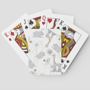 Jeu De Cartes motif 2 de griffonnage