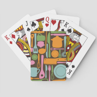 Jeu De Cartes Motif 3 d'ustensiles de cuisine