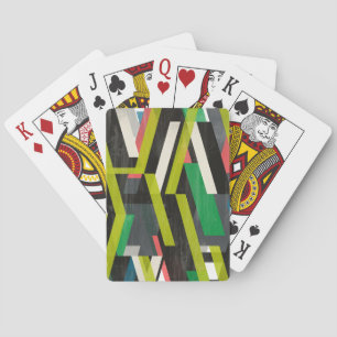 Jeu De Cartes Motif à flux de suspension diagonal