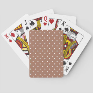 Jeu De Cartes Motif à pois jaunes moutarde et blancs Table de po