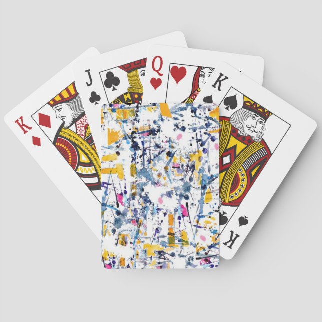 Jeu De Cartes motif Abstrait (dos)