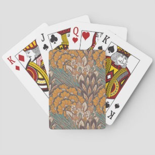 Jeu De Cartes Motif abstrait de plume de paon