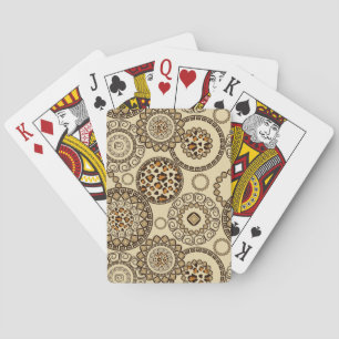 Jeu De Cartes Motif africain en peau de guépard 3