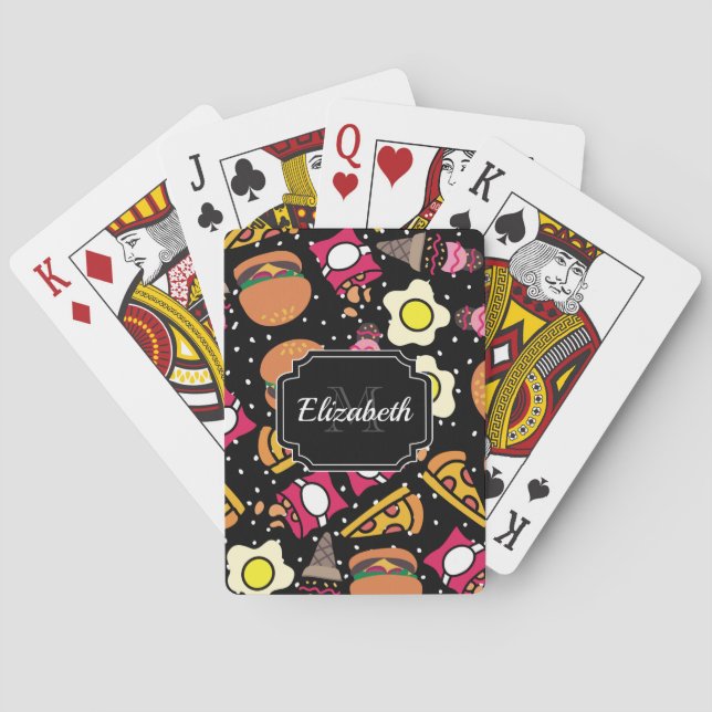 Jeu De Cartes Motif alimentaire (dos)