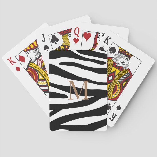 Jeu De Cartes Motif animal moderne | Cartes de lecture Monogramm (dos)