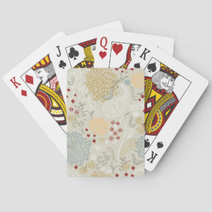 Jeu De Cartes motif avec jardin bouclé