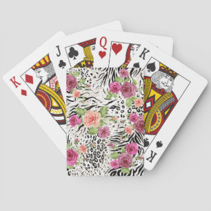 Jeu De Cartes Motif avec Poster de animal