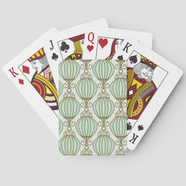 Jeu De Cartes Motif bleu de Motton (dos)