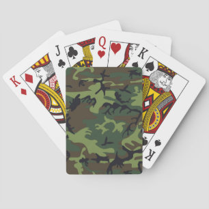 JEU DE CARTES MOTIF CAMOUFLAUGE