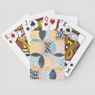 Jeu De Cartes Motif circulaire Abstrait