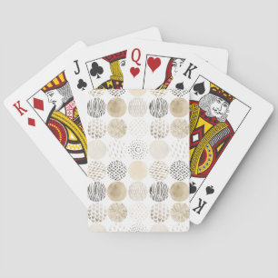 Jeu De Cartes Motif circulaire Abstrait neutre