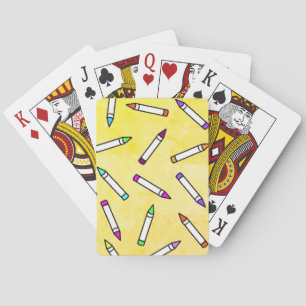 Jeu De Cartes Motif Crayon de dessin