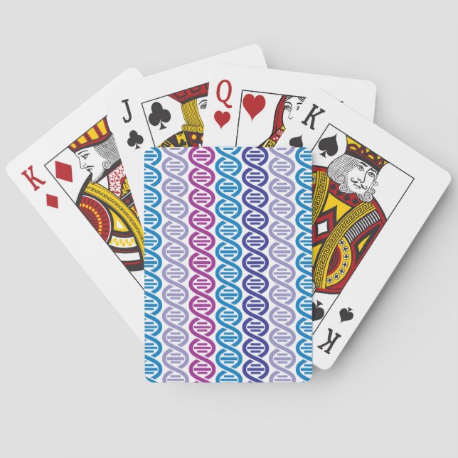 Jeu De Cartes Motif d'ADN (dos)