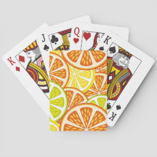 Jeu De Cartes Motif d'agrume