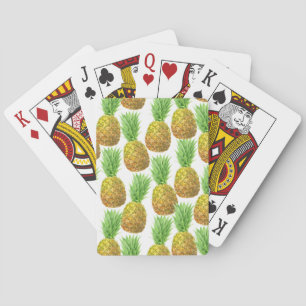 Jeu De Cartes Motif d'aquarelle ananas
