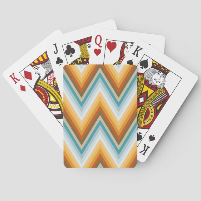 Jeu De Cartes Motif d'arrière - plan de Chevron (dos)