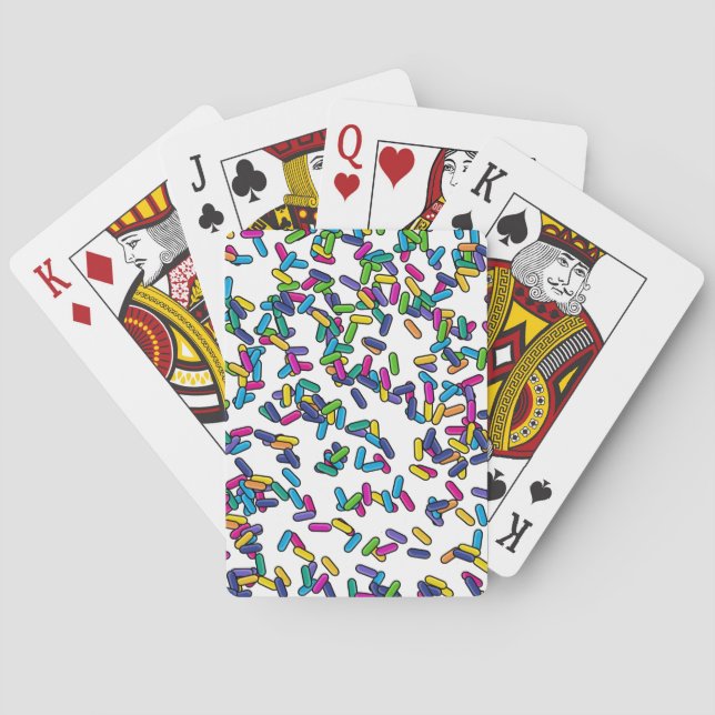 Jeu De Cartes Motif d'arrosage éparpillé (dos)