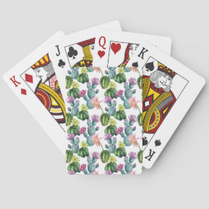 Jeu De Cartes Motif d'art Cacti