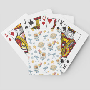 Jeu De Cartes Motif d'astronaute Capybara - Jouer aux cartes