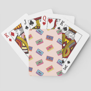 Jeu De Cartes Motif de bande audio Retro Neon