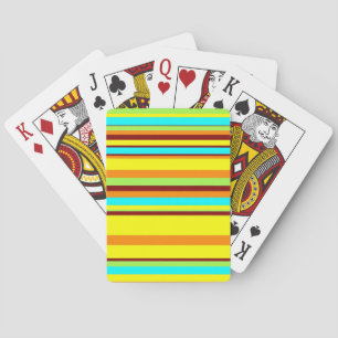 Jeu De Cartes Motif de bande coloré Customisé Designer