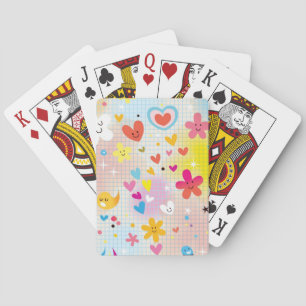 Jeu De Cartes motif de bande dessinée d'amusement