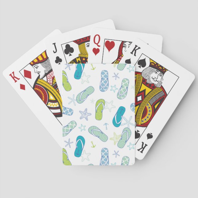 Jeu De Cartes Motif de bascule électronique (dos)