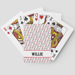 Jeu De Cartes Motif de baseball NOM Tous les sports américains C