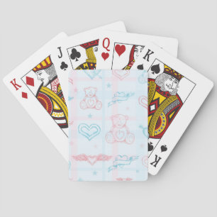 Jeu De Cartes motif de bébé avec l'ours de nounours