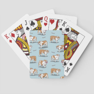 Jeu De Cartes Motif de bulldog anglais