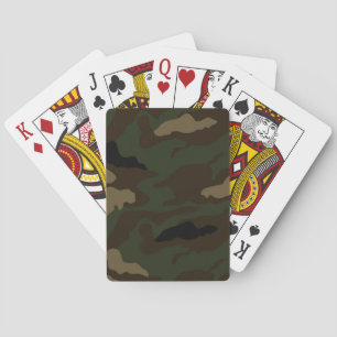 Jeu De Cartes motif de camouflage militaire