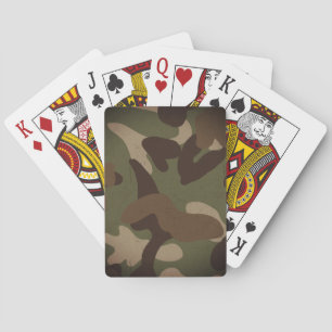 Jeu De Cartes Motif de camouflage militaire classique